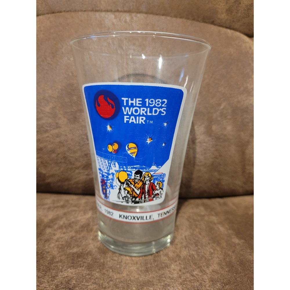 1982 Mcdonalds World Fair drinking glass